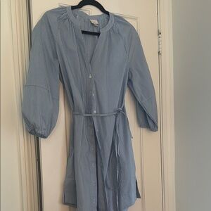 a new day Blue Striped Long Sleeve Dress